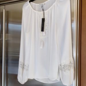 Tahari top with lace details